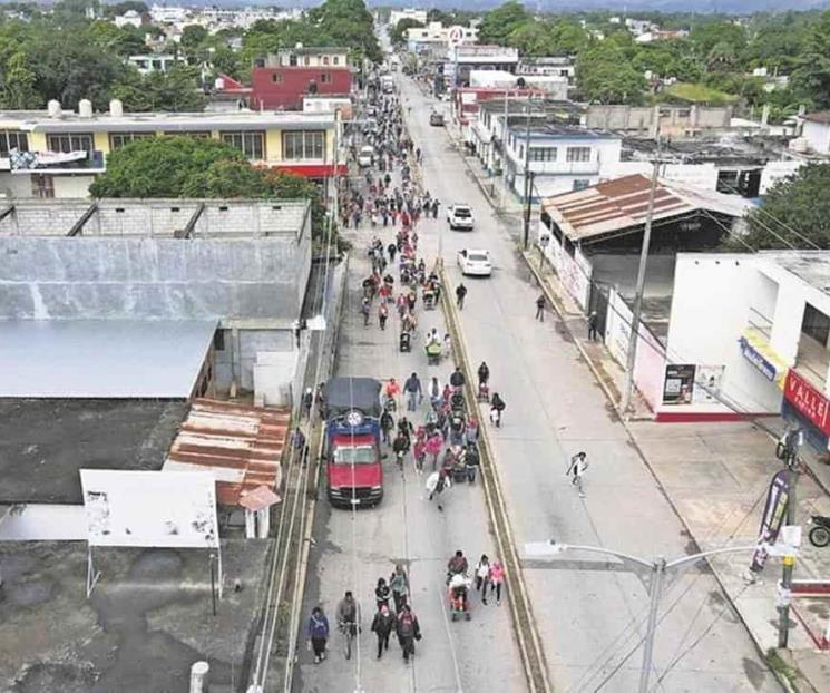 Impiden lluvia y bloqueos avance de caravana Impiden lluvia y bloqueos avance de caravana