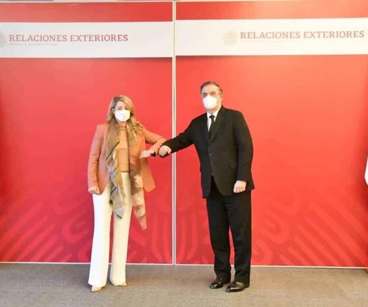 Ebrard se reúne con canciller de Canadá
