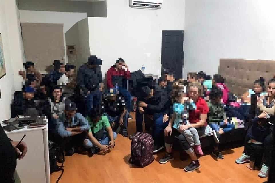 Reportaron la presencian de 195 migrantes, que fueron abandonados en un hotel