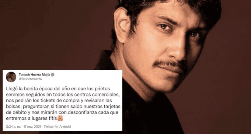 Tenoch Huerta divide opiniones por tuit