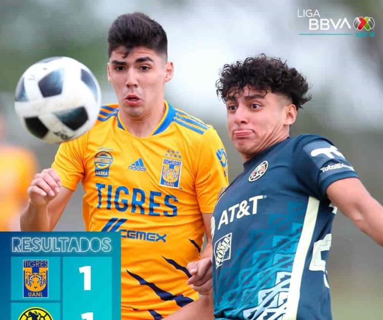 Empata Tigres con América en CF de Sub-18 Empata Tigres con América en CF de Sub-18