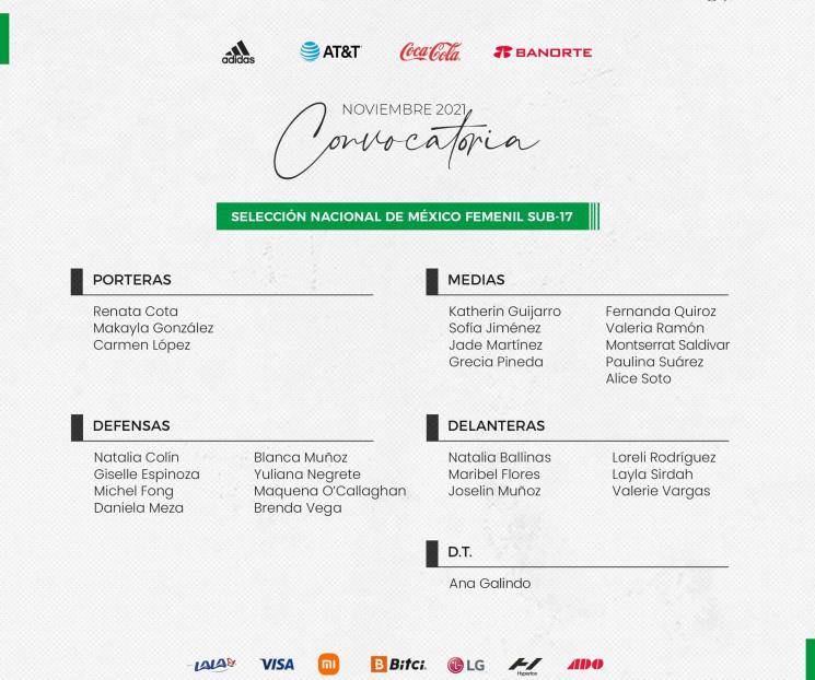 Convocan a jugadora de Tigres Femenil a TRI Sub-17