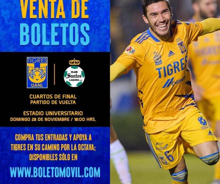 Inicia este martes la venta libre en Tigres