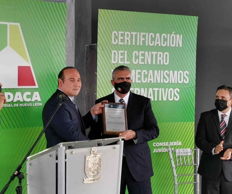 Recibe Apodaca certificación del Poder Judicial de NL Recibe Apodaca certificación del Poder Judicial de NL