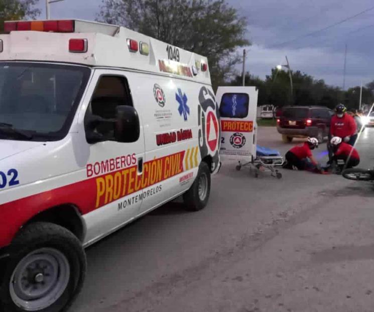 Deja choque grave a motociclista