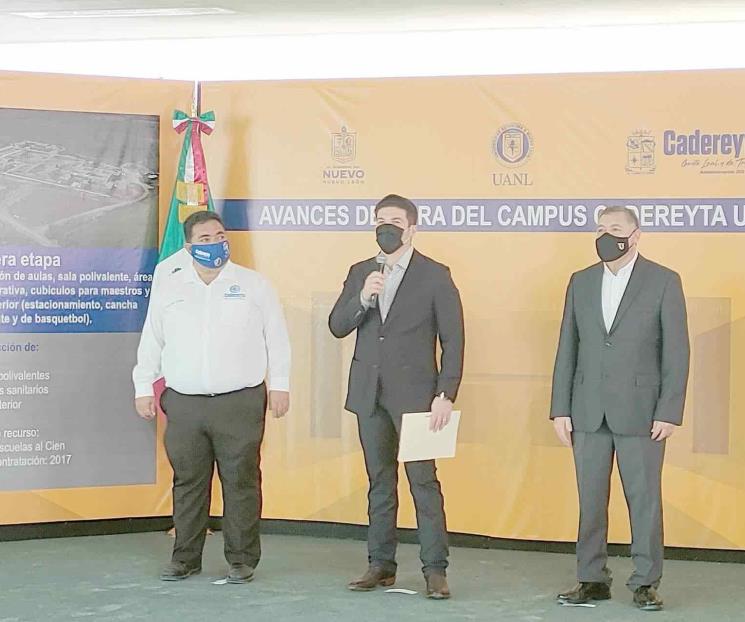 Presenta Campus Cadereyta un 90 % de avance