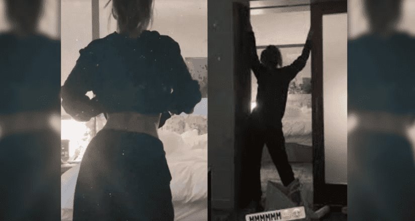 Belinda deleita a Christian Nodal con baile sexy
