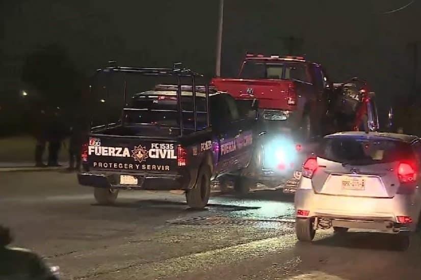 Choca unidad de Fuerza Civil en Escobedo Choca unidad de Fuerza Civil en Escobedo
