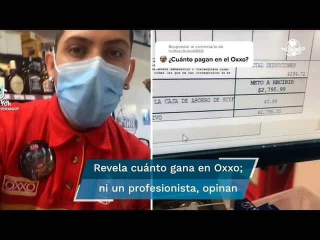 Joven revela cuánto gana en un Oxxo Joven revela cuánto gana en un Oxxo