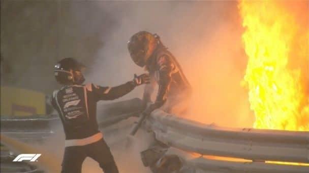 Se cumple un año del accidente de Romain Grosjean
