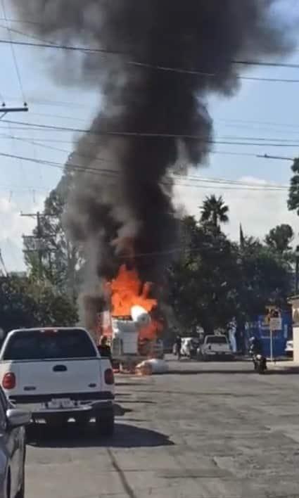 Alarma incendio de camioneta