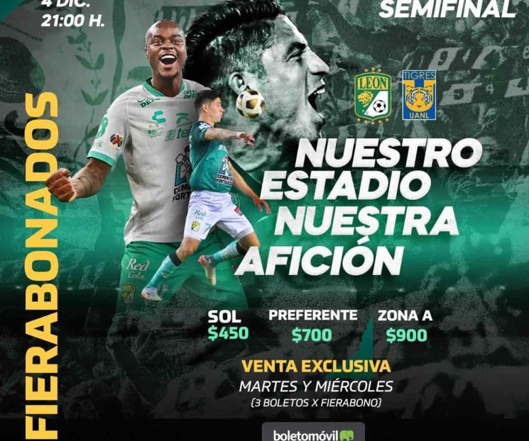 Tendrá el León apoyo al 100 para la vuelta con Tigres