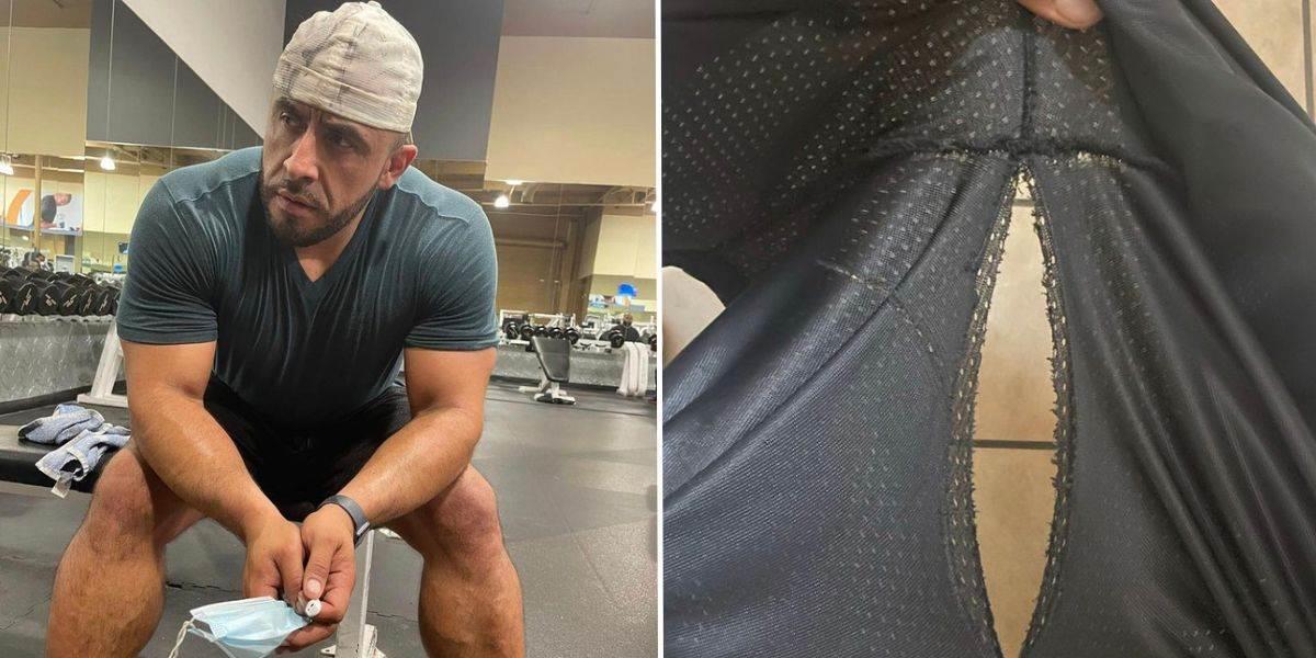 Juan Rivera deja su trasero al aire