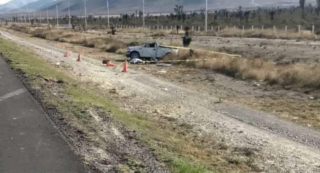 Muere hombre en volcadura en Galeana