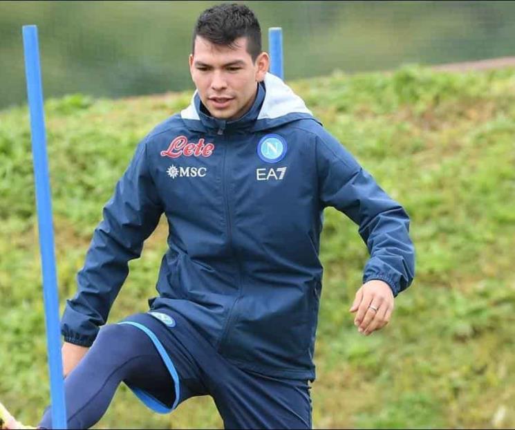 Regresa Lozano a entrenamiento del Nápoli