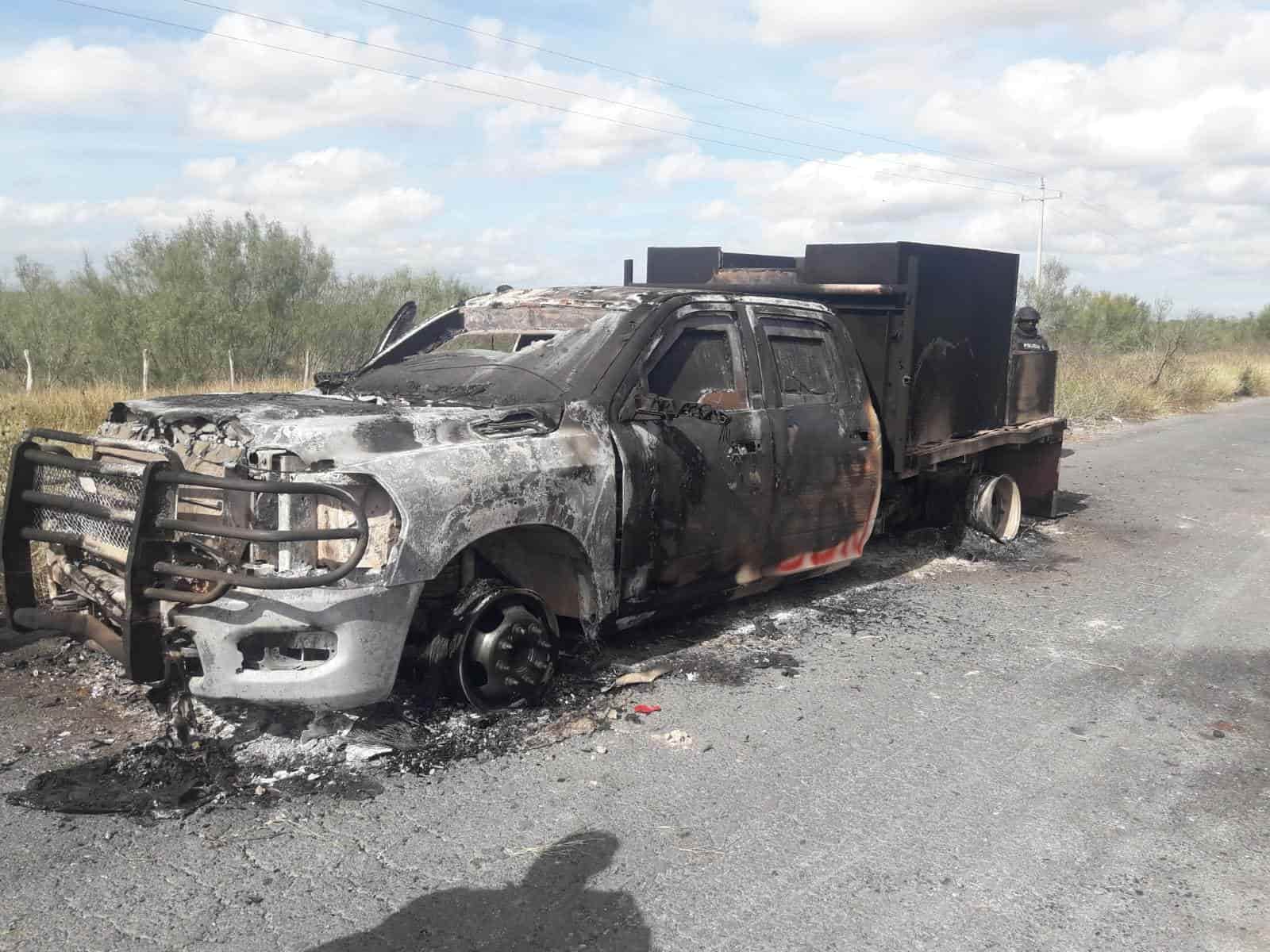 Una camioneta con blindaje artesanal fue encontrada el martes pasado calcinada