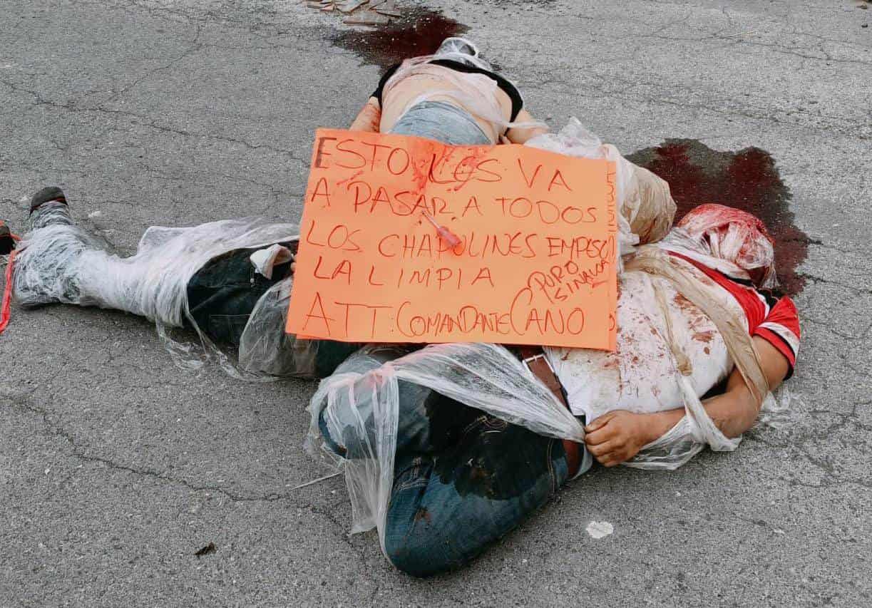 Los cuerpos de tres hombres ejecutados y con huellas de tortura, y a los que le dejaron un narcomensaje, fueron encontrados en Zuazua