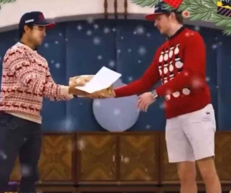 Verstappen le obsequia a ‘Checo’ una emotiva carta