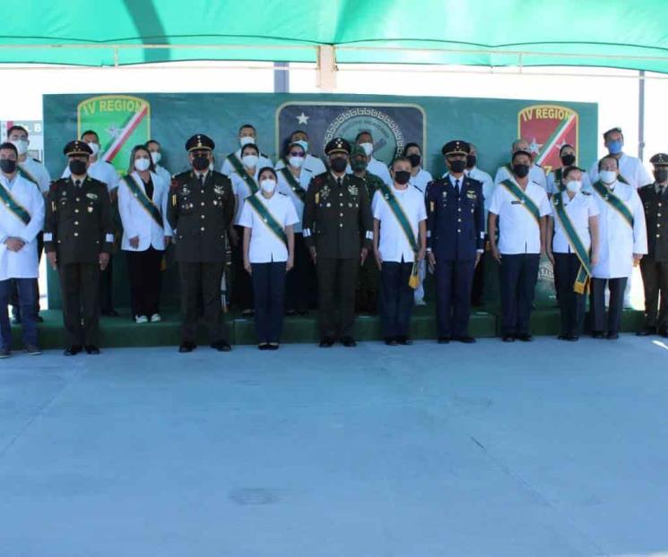 Reconoce Sedena a personal médico-militar