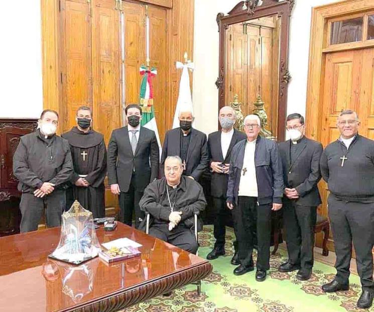 Se reúnen obispos con el gobernador de NL
