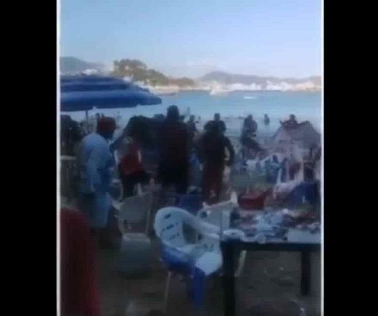 Riña entre turistas y meseros en Acapulco deja 3 heridos