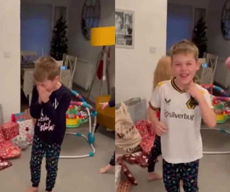 Aficionado de Wolves llora al recibir su jersey