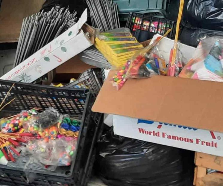 Decomisa Monterrey 300 kilos de pirotecnia