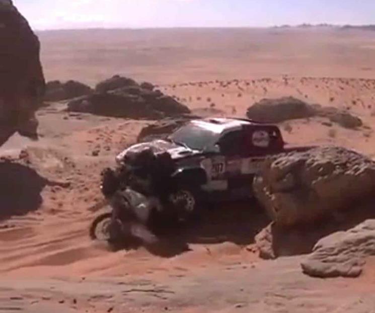 Atropellan a motociclista chileno en el Dakar