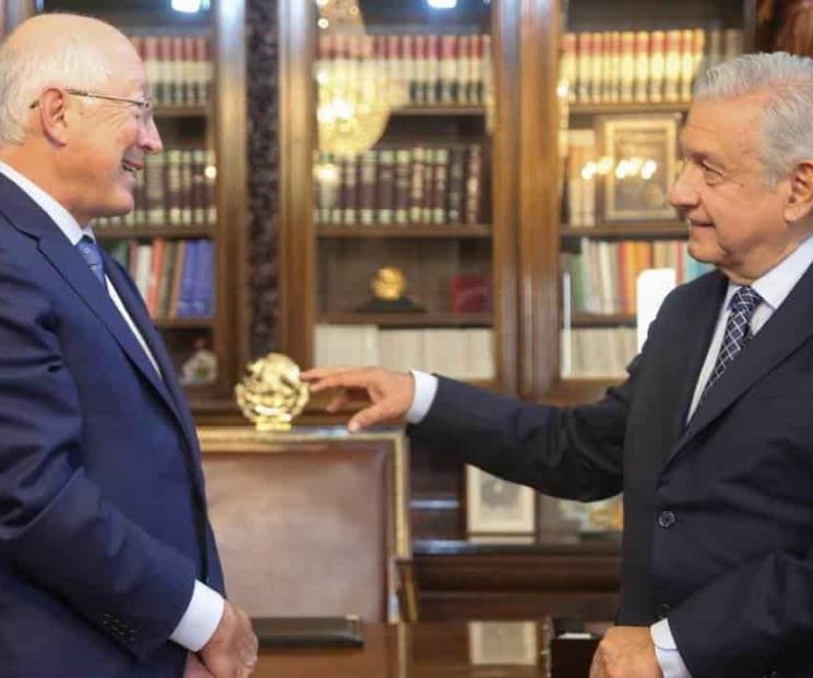 AMLO destaca la buena relación con el embajador de EU