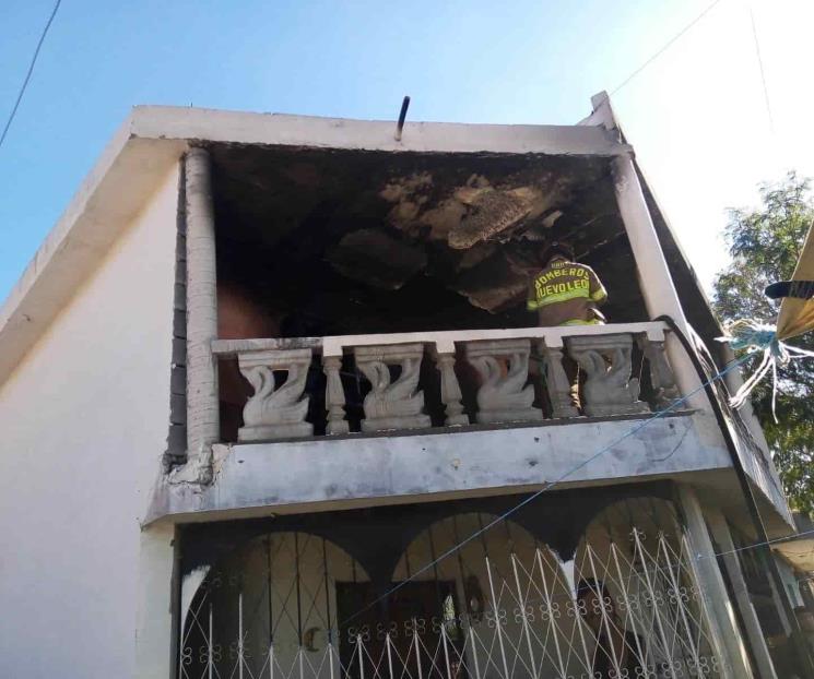Arde casa al norte de Monterrey