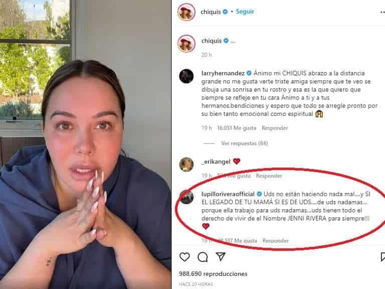 Lupillo Rivera defiende a Chiquis