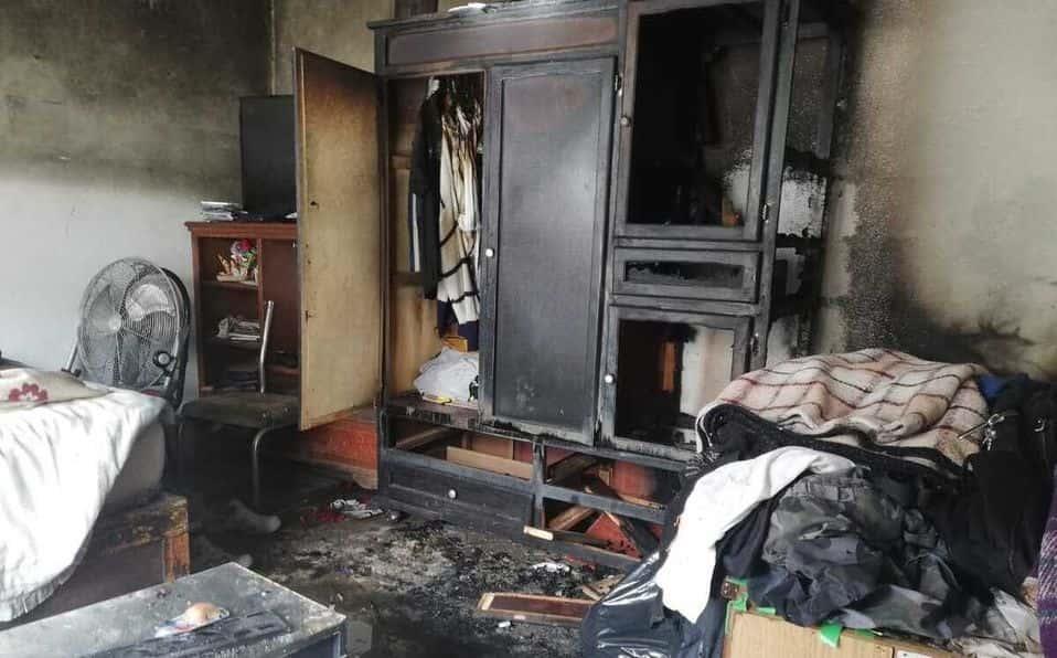 Se incendia vivienda en San Pedro
