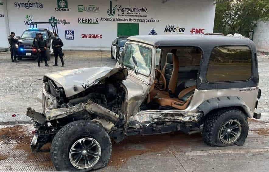 Choque frontal deja saldo de dos lesionados