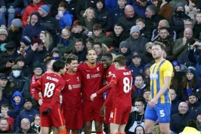 Liverpool supera a Shretowsby y avanza en FA Cup