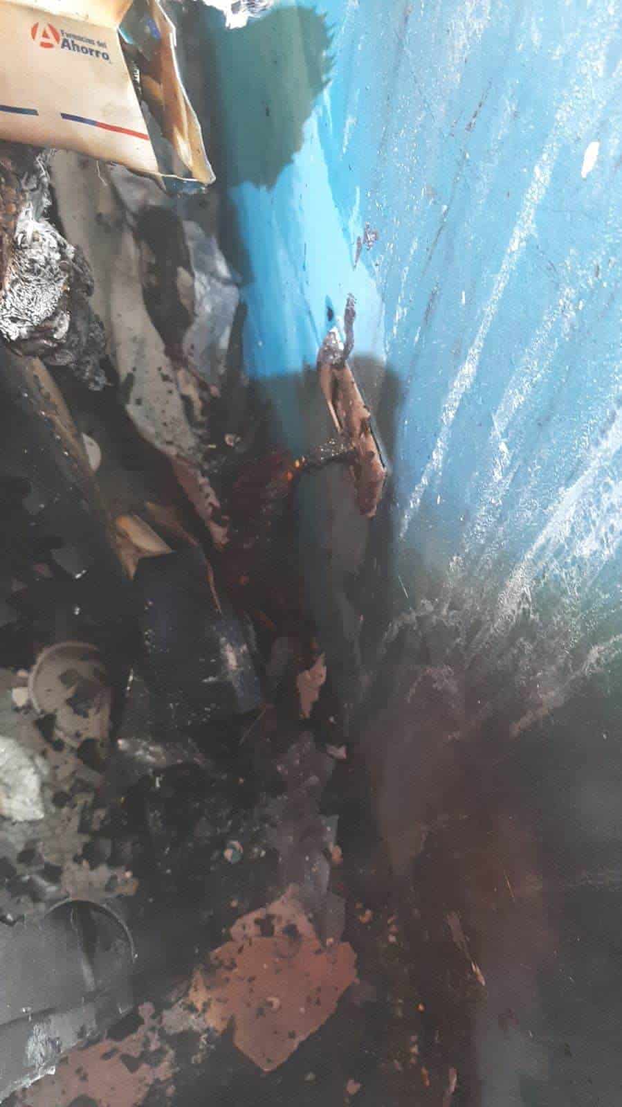 Reportaron el incendio en una vivienda en Montemorelos