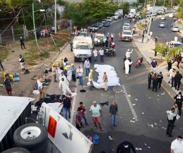 Sin avances, caso de migrantes muertos en volcadura