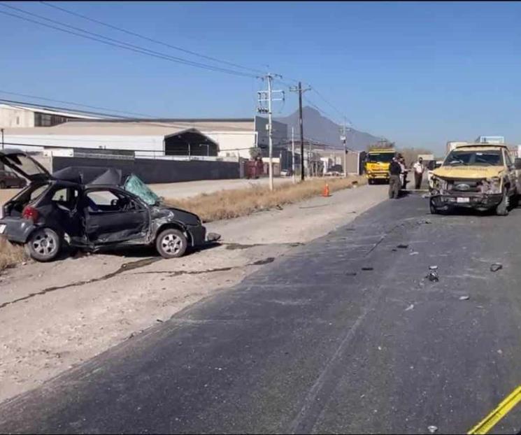 Fallece conductor en choque en Escobedo Fallece conductor en choque en Escobedo