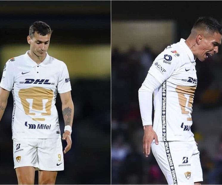 Pumas, con dos bajas más para enfrentar a Querétaro