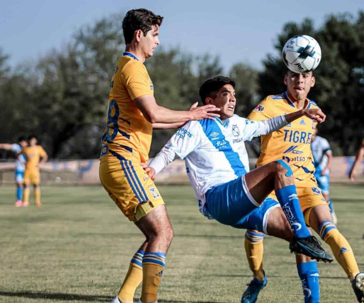 Golean Tigres Sub-20 a Puebla y son líderes