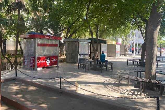 Cierran contagios negocios en centro de Culiacán