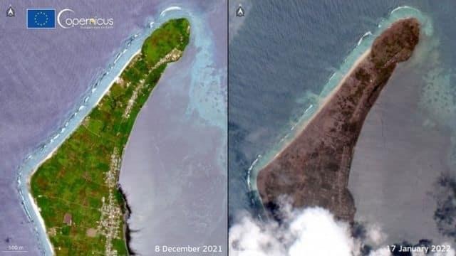 Islas pequeñas de Tonga sufrieron graves daños