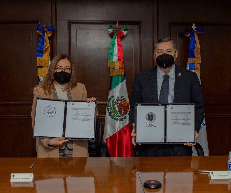 Firman convenio la Universidad y la CEDH