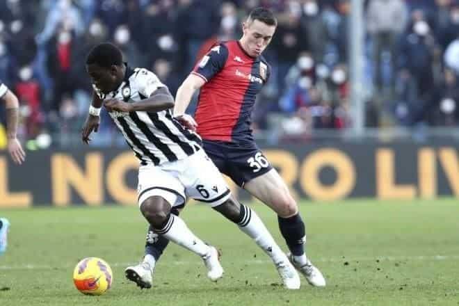 Empata Genoa en Serie A; Johan Vázquez fue titular