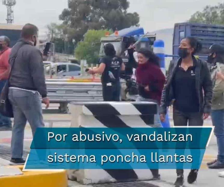 Vandaliza grupo de resistencia sistema ponchallantas