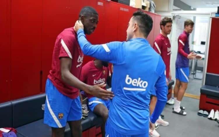 Sigue Xavi presionando a Dembelé para que renueve