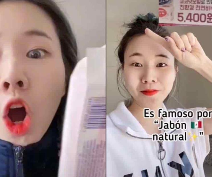 Tiktoker descubre que jabón Zote es famoso en Corea