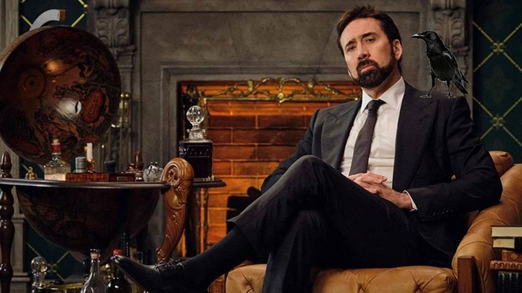 Nicolas Cage tiene un cuervo como mascota