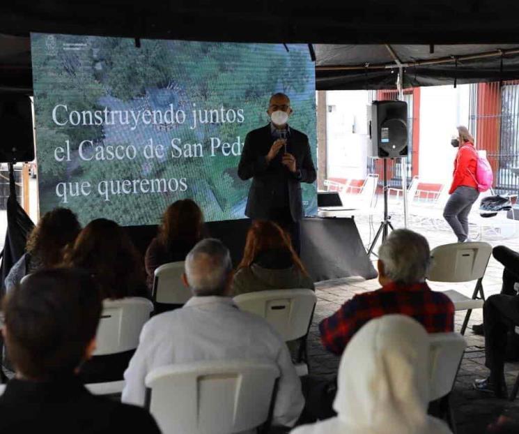 Exponen proyecto sobre casco antiguo en SP