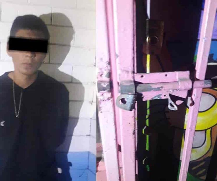 Sorprenden a hombre robando en kínder Sorprenden a hombre robando en kínder