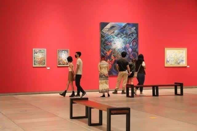 Muestra de pintura abstracta